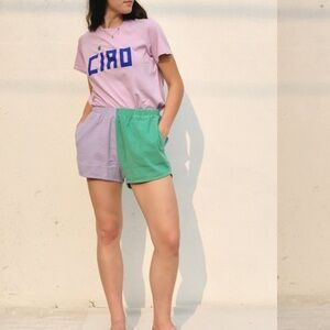 Clare V small corduroy mixed color shorts EUC